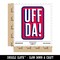 Uff Da Norwegian Ah Oh No Oops Drats Fun Text Waterproof Vinyl Phone Tablet Laptop Water Bottle Sticker Set - 5 Pack